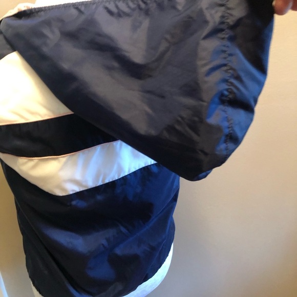 Vintage Hanes Sport Windbreaker Vest Girls Size 10/12 Pink Navy - Picture 5 of 7